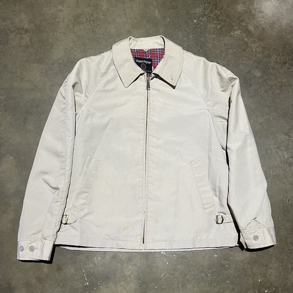 Vintage 80s David Peyser Beige Boxy Jacket
